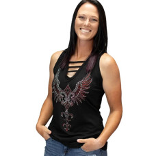 Top Canotta Liberty Wear Fleur Des Lis and Wings Top Canotta Liberty Wear Fleur Des Lis and Wings