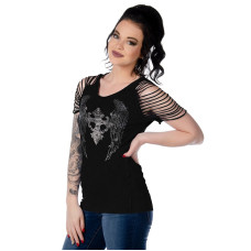 Top Liberty Wear Fleur De Lis & Wings Top Liberty Wear Fleur De Lis & Wings