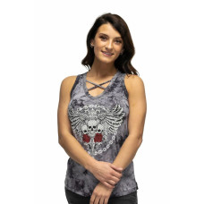 Top Canotta Liberty Wear Skull Wing Grey Top Canotta Liberty Wear Skull Wing Grey