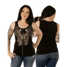 Top Canotta Liberty Wear Heart Wings Pistols Top Canotta Liberty Wear Heart Wings Pistols