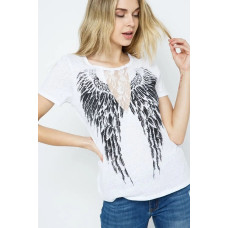 T-Shirt Vocal Ali e Pizzo T-Shirt Vocal Ali e Pizzo