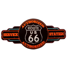 Targa / piastra metallica Route 66 Service Station Targa / piastra metallica Route 66 Service Station