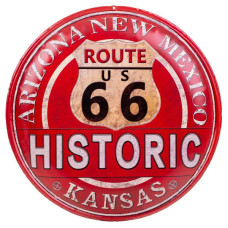 Targa / piastra metallica Historic Route 66 Targa / piastra metallica Historic Route 66